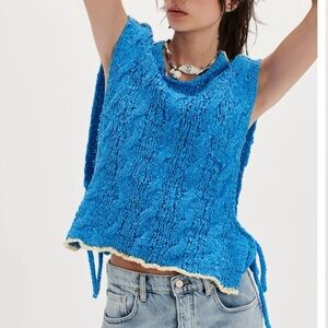 Free People "Arlo" Tank open knit
